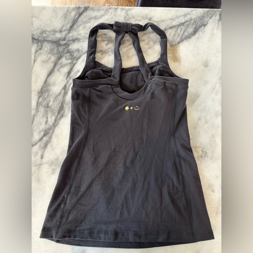 Beyond Yoga x Kate Spade Black Workout Tank Sz S - Picture 7 of 7